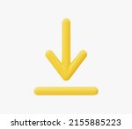 3d realistic download button... | Shutterstock .eps vector #2155885223