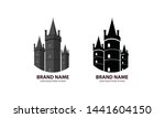 fortress logo template  with 2... | Shutterstock .eps vector #1441604150