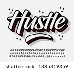modern graffiti font effect... | Shutterstock .eps vector #1385319359