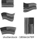 vector of the american flag   4 ... | Shutterstock .eps vector #1806616789