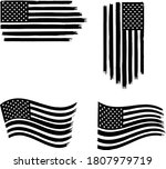 vector of the american flag   4 ... | Shutterstock .eps vector #1807979719