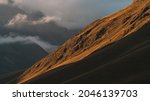 misty mountain and river aerial | Shutterstock . vector #2046139703