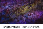 colorful cave   stalactite and... | Shutterstock . vector #2046141926
