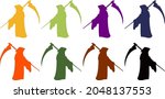 vector of the colorful grim... | Shutterstock .eps vector #2048137553