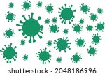 vector of the corona virus | Shutterstock .eps vector #2048186996