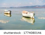 Old Fishing Boats On The Lake