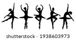 beautiful set of ballerinas... | Shutterstock .eps vector #1938603973