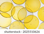 Abstract Oil Circle Bubbles In...