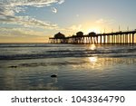 Huntington Beach Pier At Sunset ...