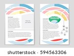 abstract vector layout... | Shutterstock .eps vector #594563306