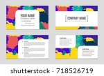 abstract vector layout... | Shutterstock .eps vector #718526719