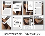 abstract vector layout... | Shutterstock .eps vector #739698199