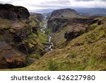 Landscape Of Canyon And River...