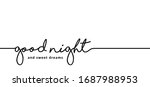 slogan good night and sweet... | Shutterstock .eps vector #1687988953