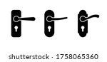 Doorknob With Keyhole Icon...