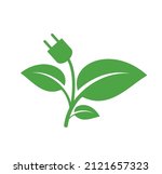 cartoon green bio  eco power... | Shutterstock .eps vector #2121657323