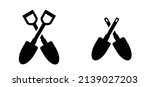 cartoon spade shovel  letter x  ... | Shutterstock .eps vector #2139027203