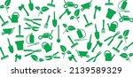 cartoon gardening pattern.... | Shutterstock .eps vector #2139589329