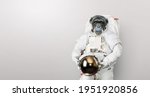 Monkey Astronaut In A Space...