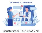 online medical consultation... | Shutterstock .eps vector #1810665970
