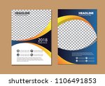 cover brochure layout annual... | Shutterstock .eps vector #1106491853
