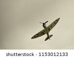 Spitfire Doing A Maneuvre