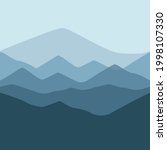 minimalist mountain seamless... | Shutterstock .eps vector #1998107330