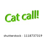 illustration  idiom write cat... | Shutterstock . vector #1118737319