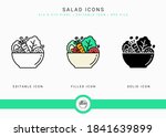 salad icons set vector... | Shutterstock .eps vector #1841639899