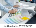Professional development programmers are choosing color schemes to decorate their website or application to be attractive, Write information or code for the website