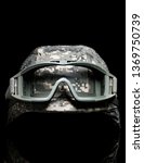 Small photo of Military supplies. Bombproof helmet.