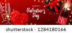 happy valentine's day banner.... | Shutterstock .eps vector #1284180166