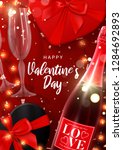 happy valentine's day flyer.... | Shutterstock .eps vector #1284692893