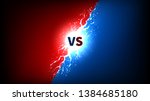 versus label with lightning... | Shutterstock .eps vector #1384685180