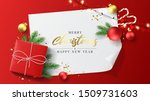 merry christmas and happy new... | Shutterstock .eps vector #1509731603