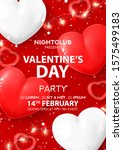 happy valentine's day party... | Shutterstock .eps vector #1575499183
