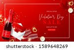 happy valentine's day sale... | Shutterstock .eps vector #1589648269