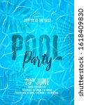 pool party flyer template.... | Shutterstock .eps vector #1618409830