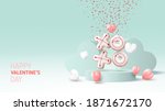 happy valentine's day card.... | Shutterstock .eps vector #1871672170