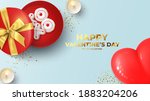 happy valentine's day holiday... | Shutterstock .eps vector #1883204206