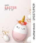 happy easter holiday flyer. top ... | Shutterstock .eps vector #1933719929