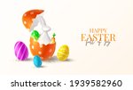 happy easter holiday banner.... | Shutterstock .eps vector #1939582960