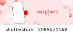 happy valentine's day holiday... | Shutterstock .eps vector #2089071169