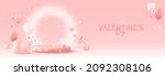 happy valentine's day holiday... | Shutterstock .eps vector #2092308106
