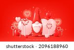 happy valentine's day festive... | Shutterstock .eps vector #2096188960