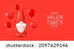 happy valentine's day festive... | Shutterstock .eps vector #2097629146