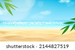 realistic landscape of sunny... | Shutterstock .eps vector #2144827519