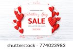 promo web banner for valentine... | Shutterstock .eps vector #774023983