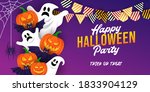 halloween background vector... | Shutterstock .eps vector #1833904129