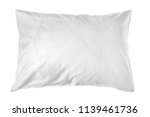 Blank soft pillow on white...
